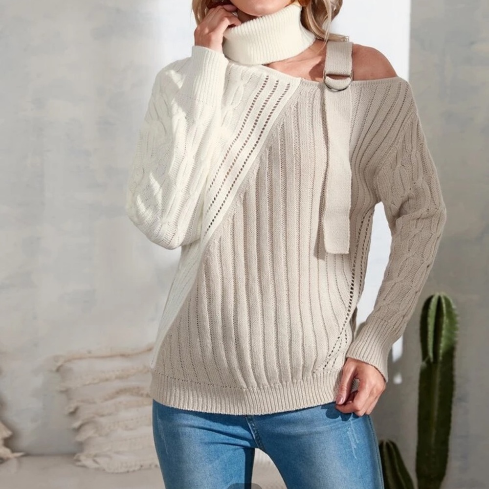 Super cute woman turtleneck sweater